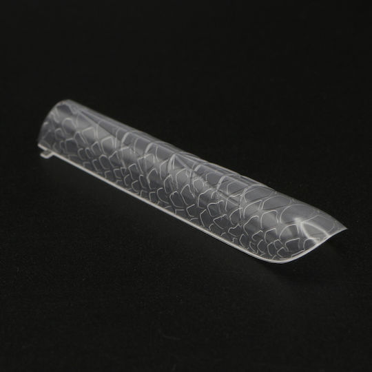 Global Fashion Plastic Nail Forms 120 Pieces Medium Square Snake Print