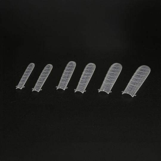 Global Fashion Top Plastic Nail Forms 120 Pcs Narrow Square Snake Print