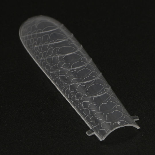 Global Fashion Top Plastic Nail Forms 120 Pcs Narrow Square Snake Print