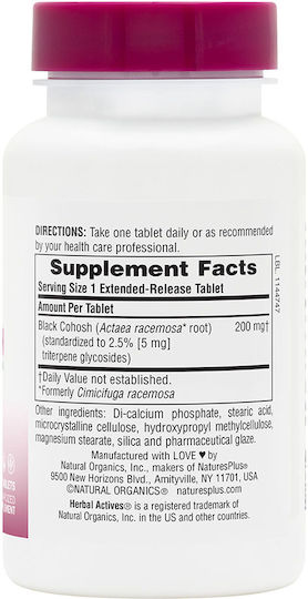 Herbal Actives Black Cohosh Extended Release 30 Ταμπλέτες