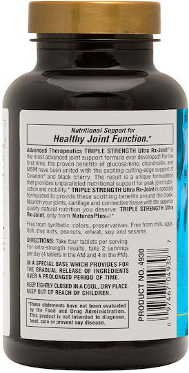 Triple Strength Ultra Rx-Joint Glucozamină, Condroitină & MSM 120 Comprimate