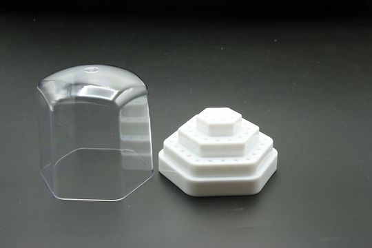 Global Fashion Bit Holder Stand White L-116 Holds 48 Bits