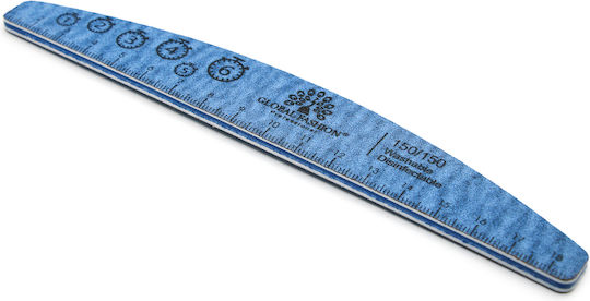 Global Fashion Nail File Ruler 150/150 Blue