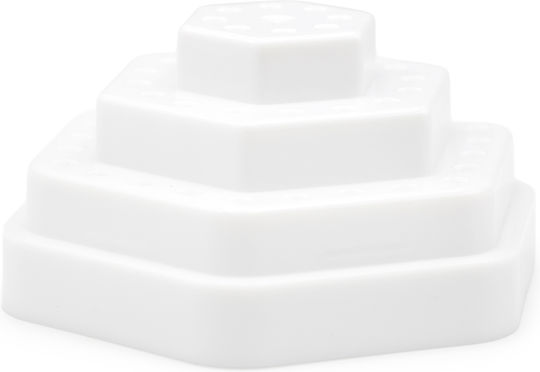 Global Fashion Bit Holder Stand White L-116 Holds 48 Bits