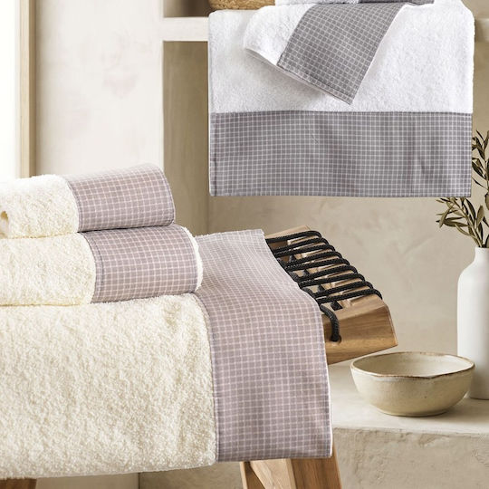 Rythmos Set of 3 Ecru 500 g/m² Towels Rythmos Set of 3 Ecru 500 g/m² Towels