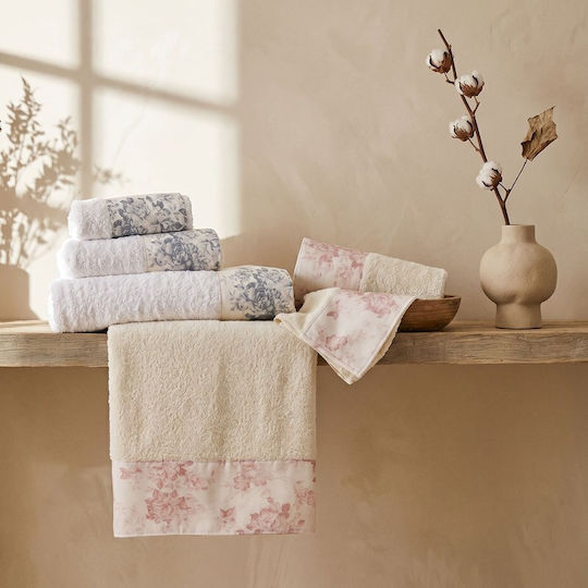 Rythmos Bath Towel Set 3 pcs Pink Weight 500gr/m²