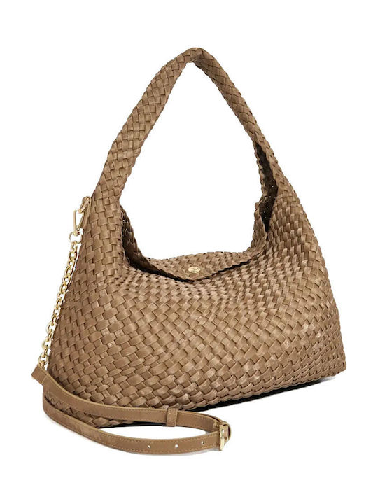 London Bronzefarbene Damen-Schultertasche