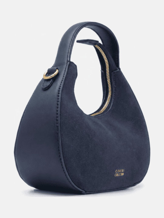Damenhandtasche Aus Stoff / Crossbody Dunkelblau