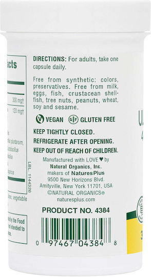 Nature's Plus Probiotics Ultra Συμπλήρωμα με Προβιοτικά & Πρεβιοτικά 30 φυτικές κάψουλες