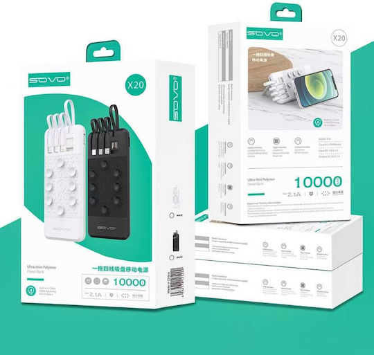 X20 Power Bank 10000 mAh Power Delivery Weiß