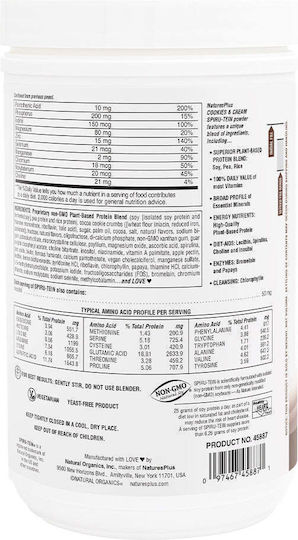 Spiru-Tein High-Protein Energy Meal Gluten Free with Flavor Cookies & Cream 525gr