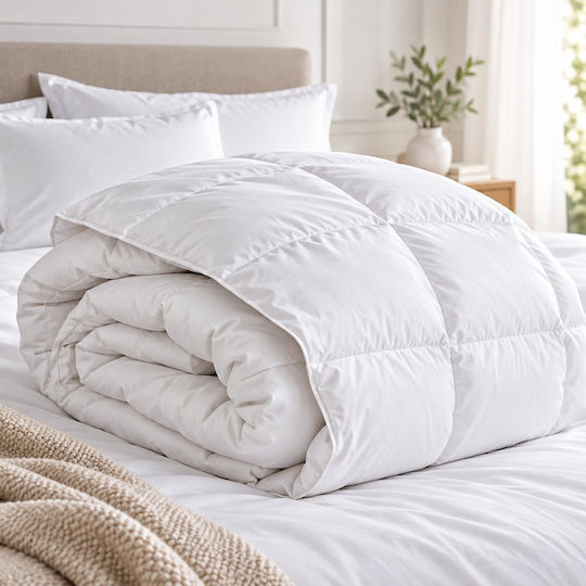 Kraft World King Size Down Duvet 220x240 cm White DUV-220240 White 260 GSM 10.5 Togs