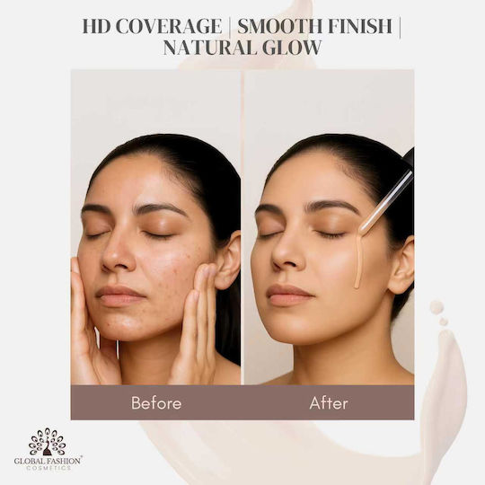 HD Liquid Coverage течен фон дьо тен, топъл бежов, 30 мл