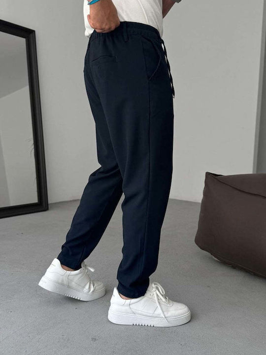 Men’s Loose Fit Dark Blue Trousers