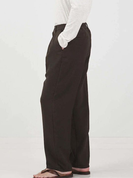 Men’s Brown Suit Trousers