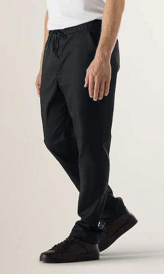 Kochhose Oslo Schwarz mit elastischem Bund Le Nouveau Chef
