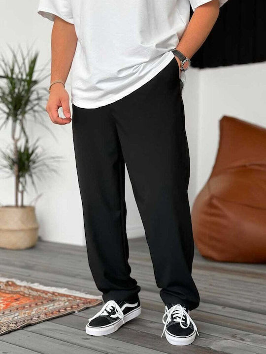 Men's Loose Fit Trousers Black
