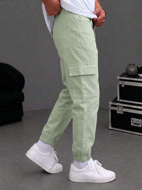 Men's Cargo Trousers Regular Fit Green