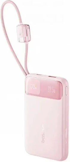 Baseus EnerFill FC11 Външна батерия 10000mAh 22.5W с USB-A и USB-C портове Power Delivery / Quick Charge Розова