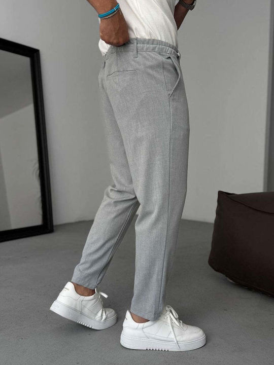 Men's Loose Fit Grey Trousers
