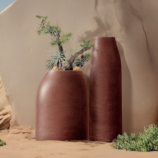 Ethick Ceramic Flower Pot Macchiato 30x30x90cm