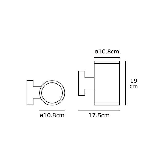 VK Lighting Spot de exterior montat pe perete E27 IP54