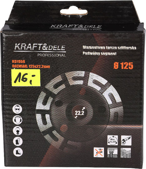 Kraft & Dele Disc de șlefuire Materiale de construcție 125mm