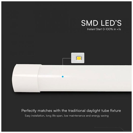 V-TAC LED Γραμμικό Φωτιστικό Οροφής 50W Θερμό Λευκό IP20 150εκ.