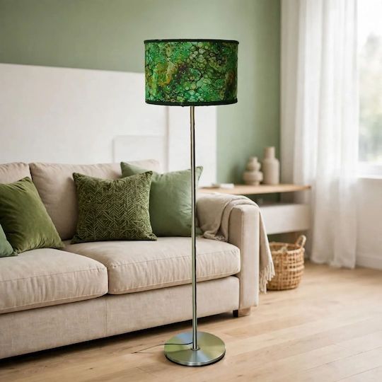 Floor Lamp with Lamp Bulb Base for E27 Bulb Green