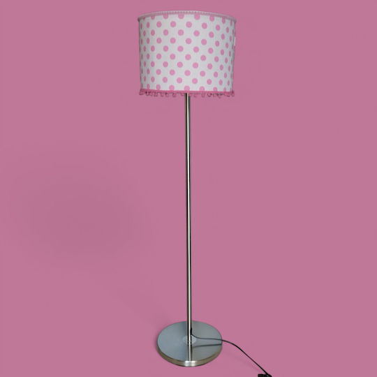 Big Floor Lamp with E27 Lamp Bulb Base Pink
