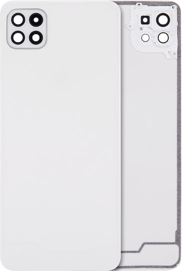 Capac Spate din Sticlă pentru Cameră Samsung Galaxy A22 5g A226 2021 Aftermarket Plus Alb