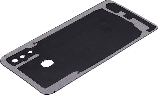 Capac Spate din Sticlă cu Lentilă pentru Cameră Samsung Galaxy A30 A305 2019 Aftermarket Plus Negru