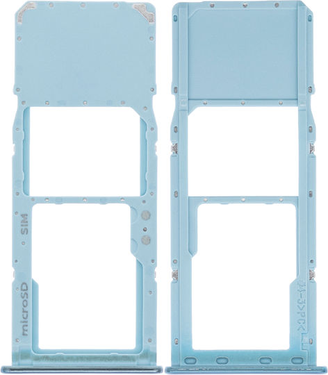 Single-SIM-Kartenhalter Samsung Galaxy A71 A715 2020 Prism Crush Blau
