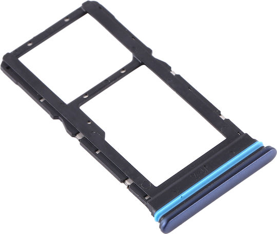 Dual-SIM-Kartenhalter Xiaomi Mi 10T Lite 5G Note 9 Pro 5G Blau