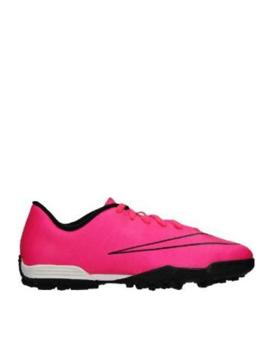Mercurial Vortex TF Παιδικά Ποδοσφαιρικά Παπούτσια με Σχάρα Ροζ