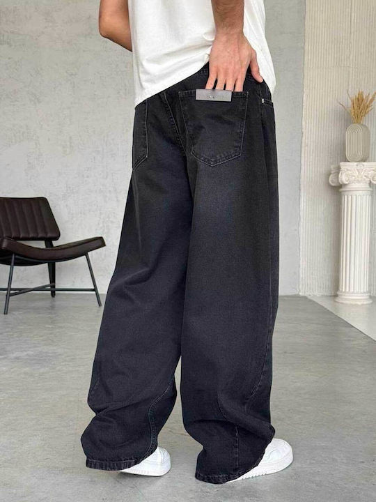 Мъжки Дънки Loose Baggy Кройка Черни
