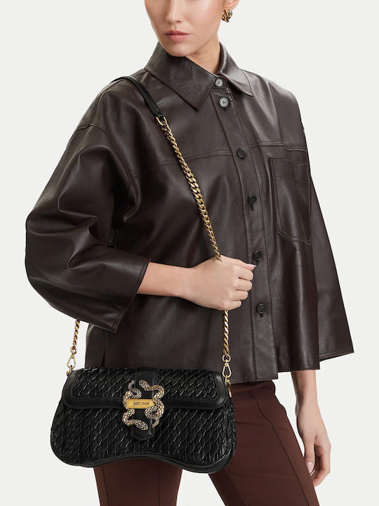 Schwarze Damen-Schultertasche