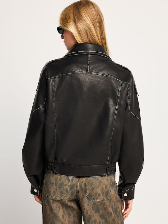 Γυναικείο Biker Jacket Μαύρο