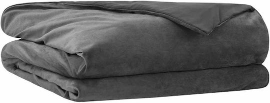 vidaXL Double Blanket 200x230cm Anthracite