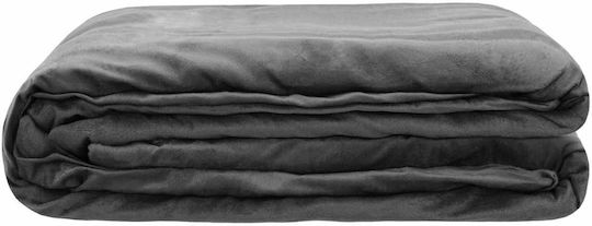 vidaXL Double Blanket 200x230cm Anthracite