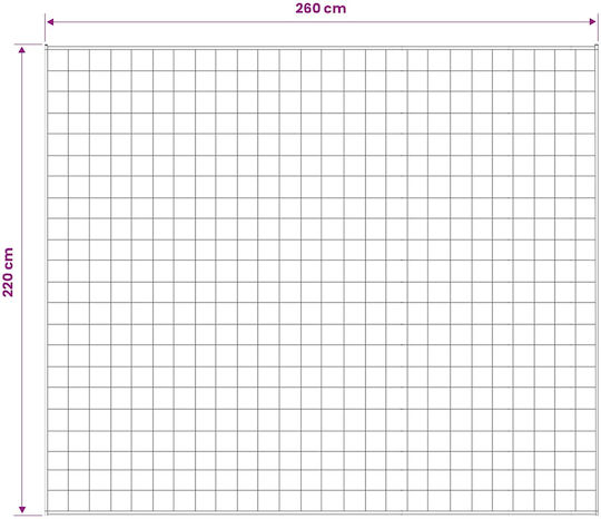 vidaXL Fleece Blanket Super Double 220x260cm White