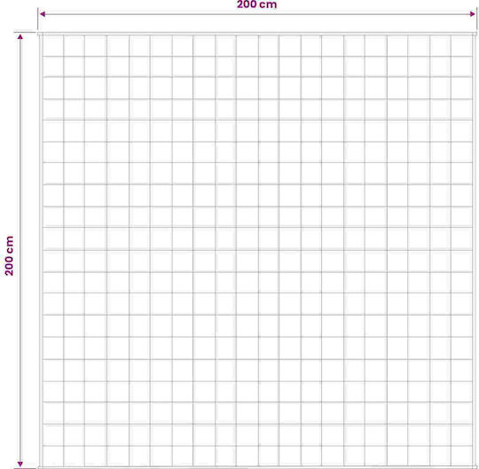 vidaXL Double Blanket 200x200cm White