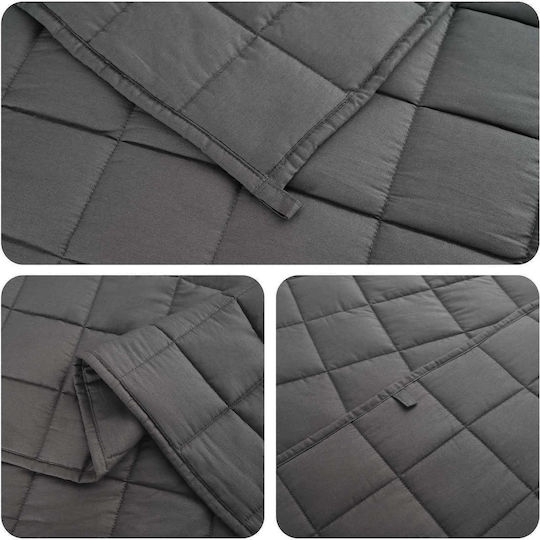 vidaXL Super Double 220x235cm Anthracite