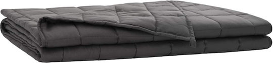 vidaXL Double Blanket 220x235cm Anthracite