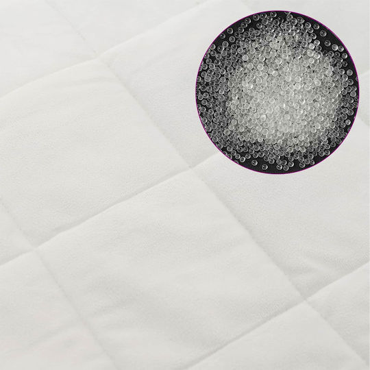 vidaXL Fleece Double Blanket 200x225cm White