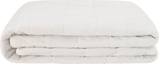 vidaXL Fleece Single Blanket 152x203cm White