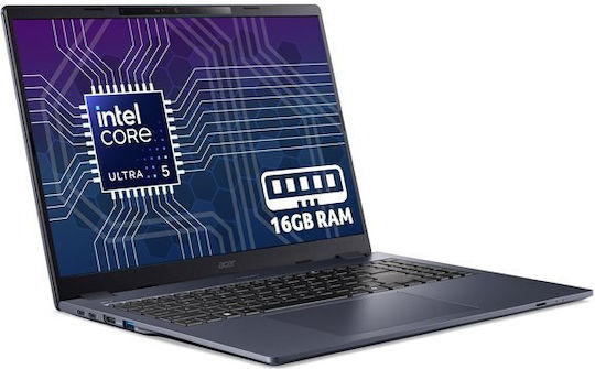 TravelMate P4 16 TMP416-54 -TCO 16" IPS FHD+ (Ultra 5-225U/16GB/512GB SSD/W11 Pro) Slate Blue (UK Keyboard)