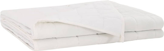 vidaXL Fleece Blanket Double 200x200cm White