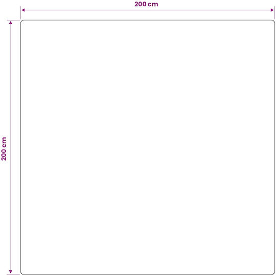 vidaXL Double Blanket 200x200cm White