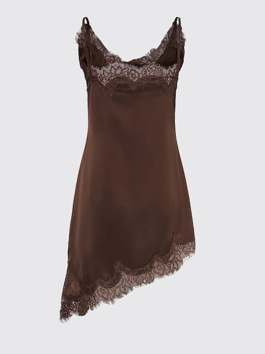 Brenda Slip Dress D.brown